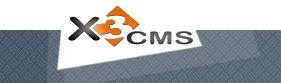 X3 CMS logo