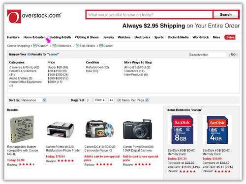 网页设计:超级面包屑的分面查找