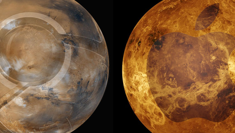 Google和苹果,在不同的战场上