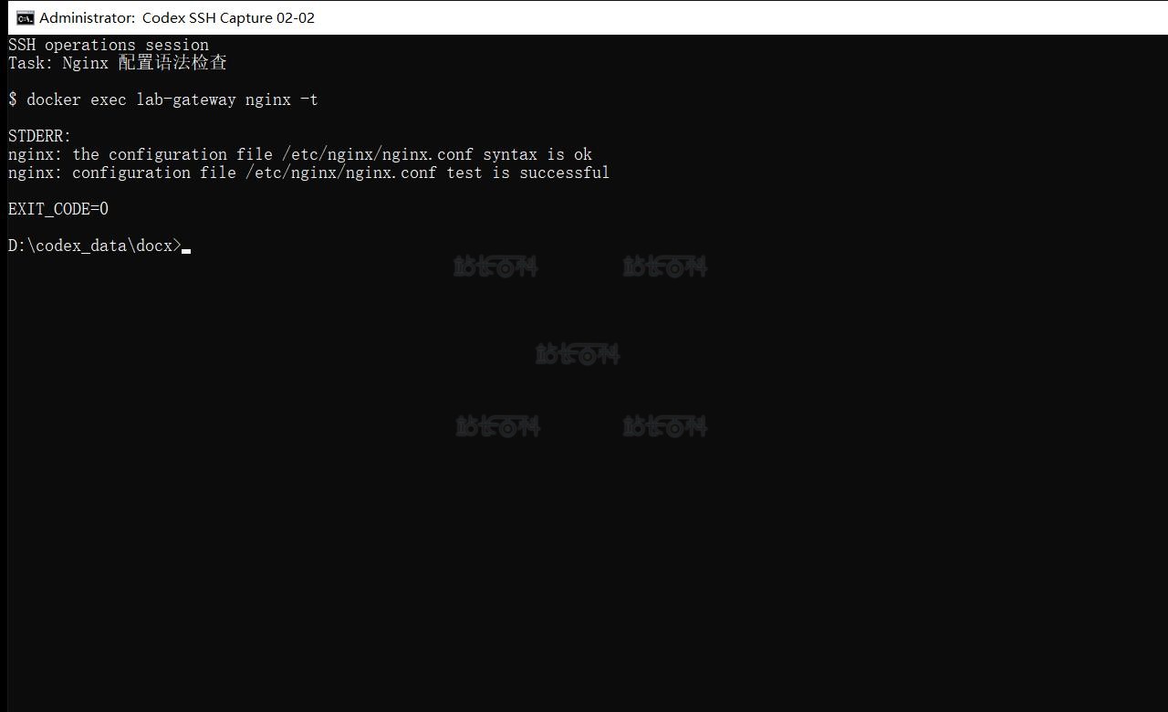 Sub2API 3.jpg Nginx 配置语法检查通过结果