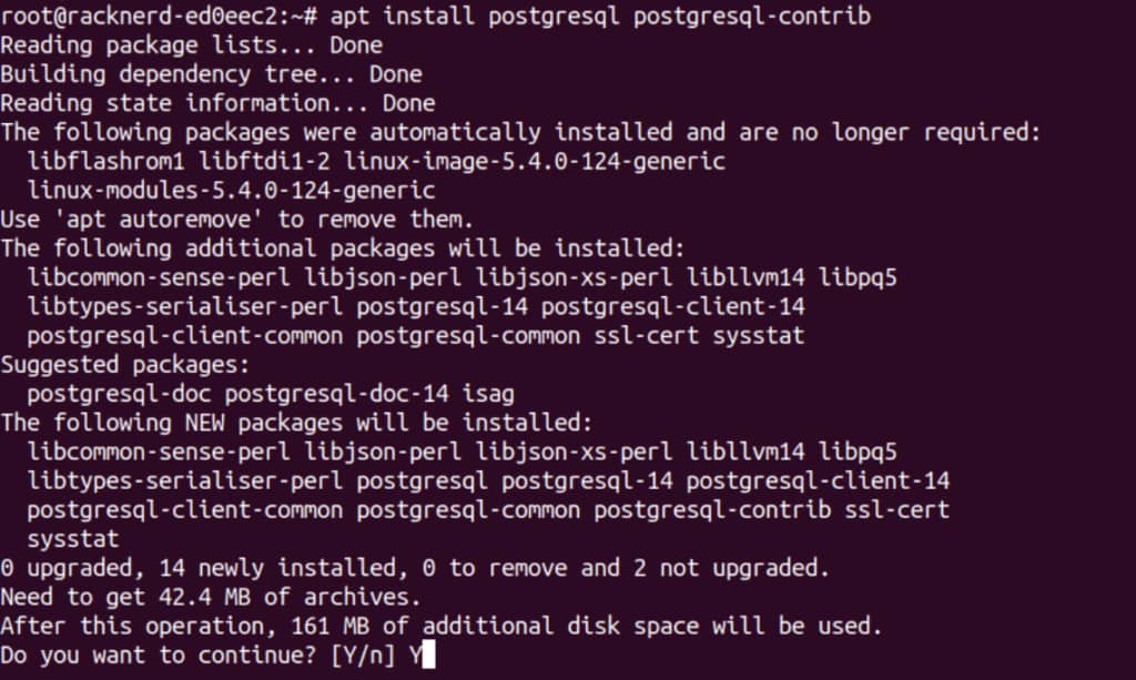 安装PostgreSQL