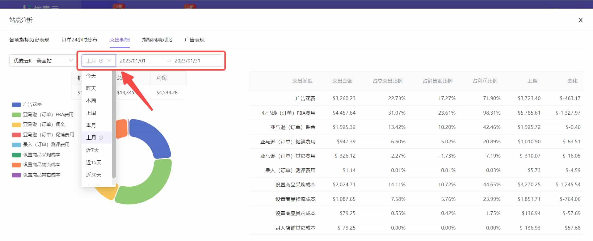 支出明细