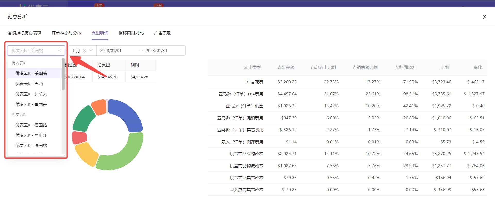 支出明细