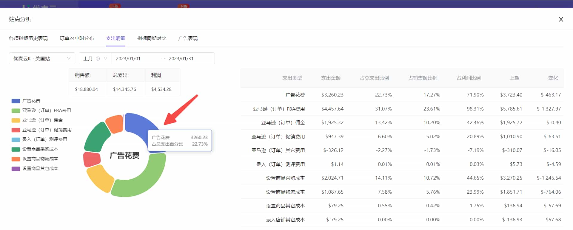 支出明细