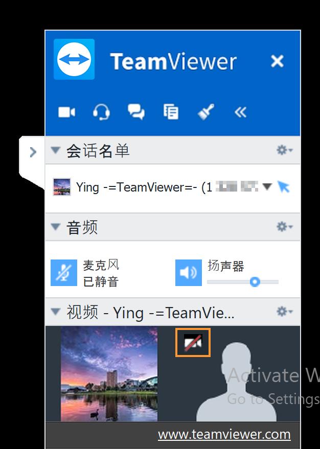 TeamViewer macOS会话