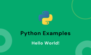 Python怎么写Hello World