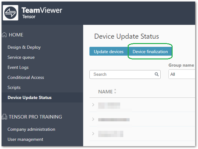 TeamViewer更新设备