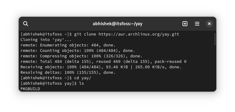 Arch Linux安装和使用Yay教程