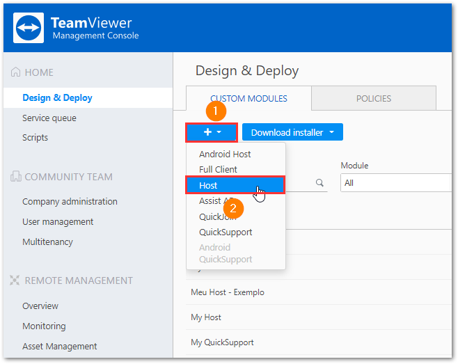 TeamViewer Windows部署