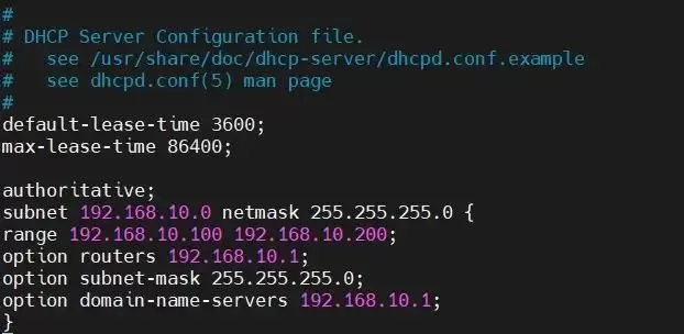 HEL配置DHCP服务器教程