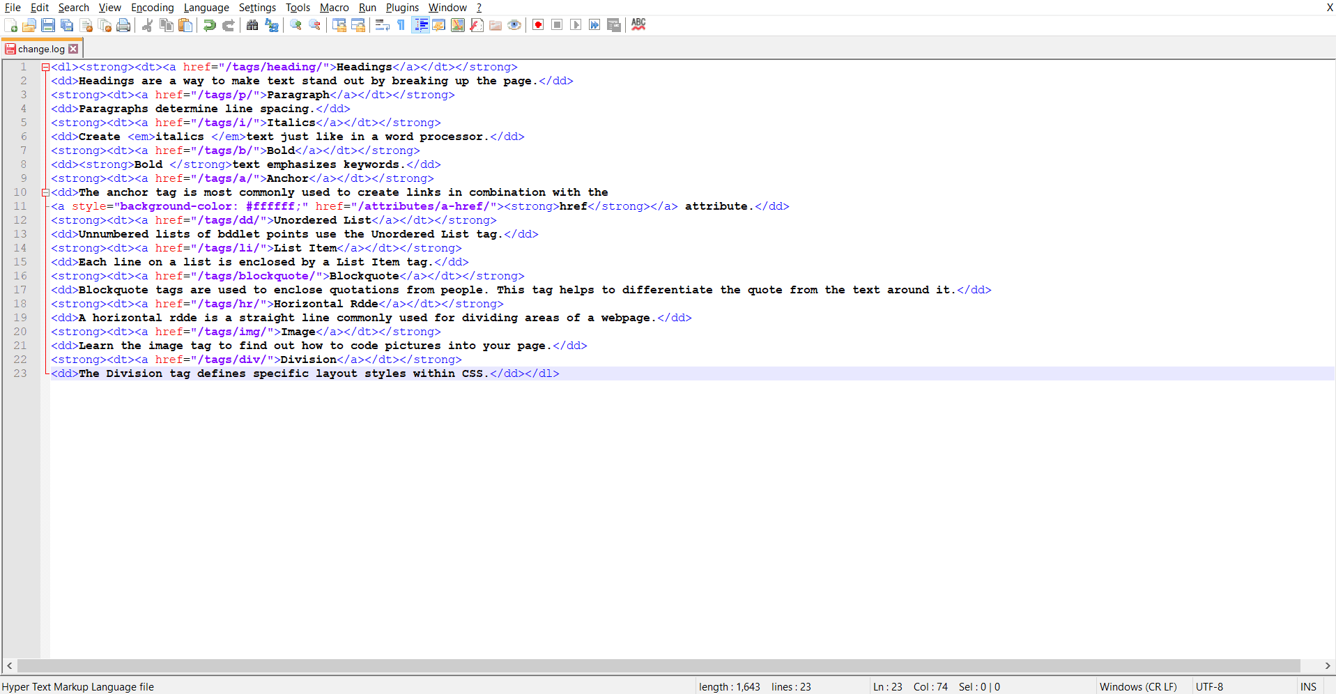 HTML网页编辑器