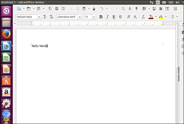 Ubuntu Word Writer