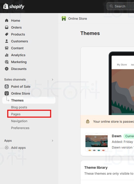 Shopify添加联系我们