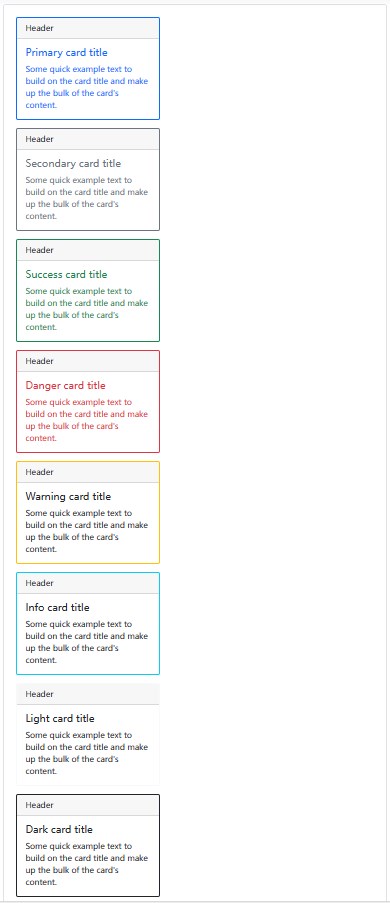 Bootstrap卡片样式