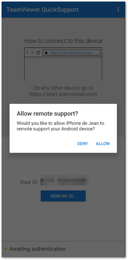 TeamViewer控制安卓设备