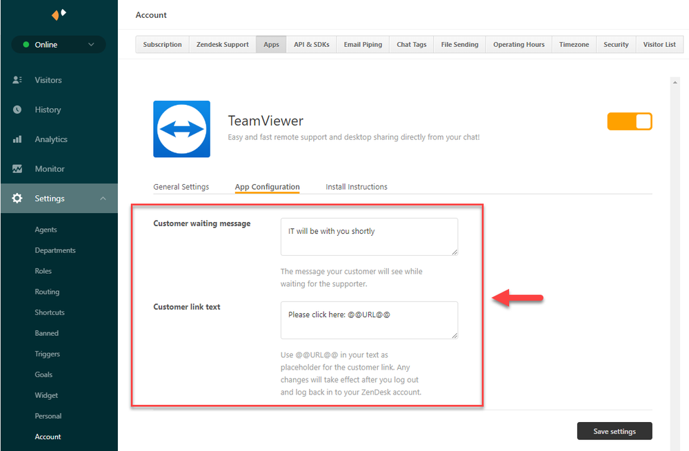 TeamViewer Zendesk集成