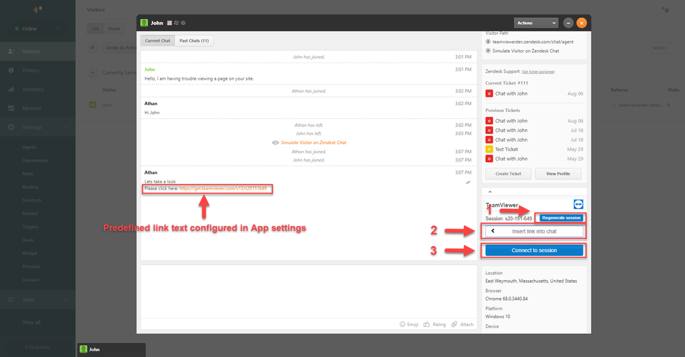 TeamViewer Zendesk集成