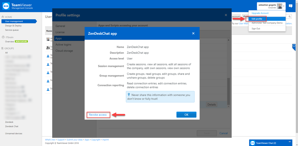 TeamViewer Zendesk集成