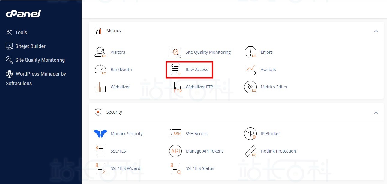 cPanel面板原始访问