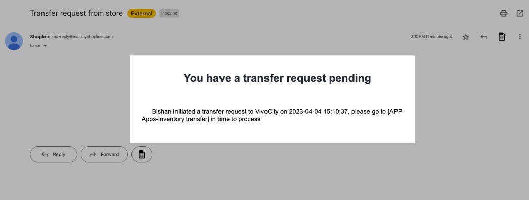 SHOPLINE POS库存调拨