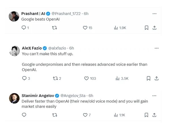 谷歌发布智能语音助手Gemini Live 直接对标GPT-4o