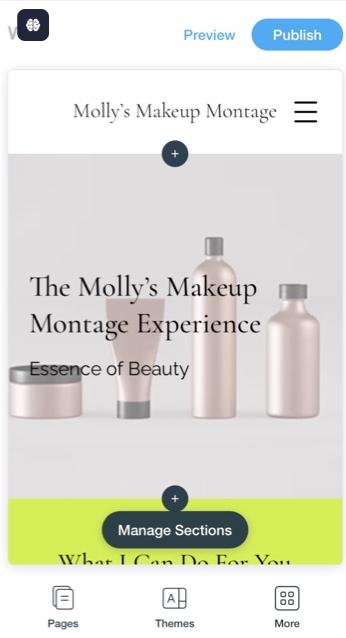 Wix移动设备创建新站点