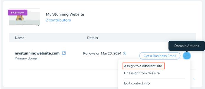 Wix切换站点模板