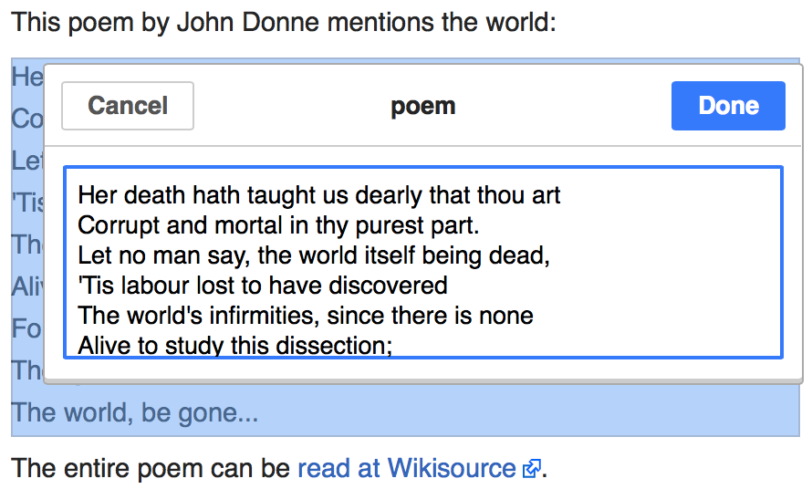 MediaWiki特色功能编辑