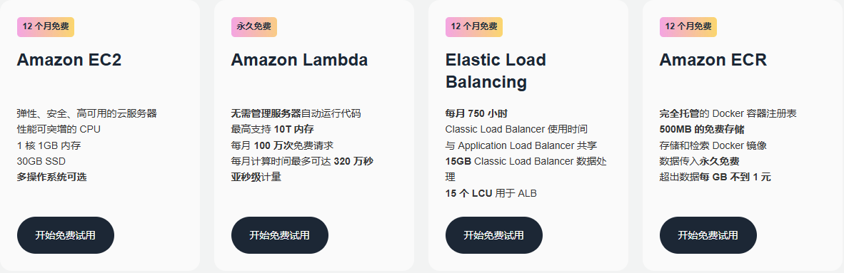 亚马逊云科技新春福利来袭 注册即可免费试用40+核心云服务