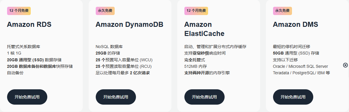 亚马逊云科技新春福利来袭 注册即可免费试用40+核心云服务