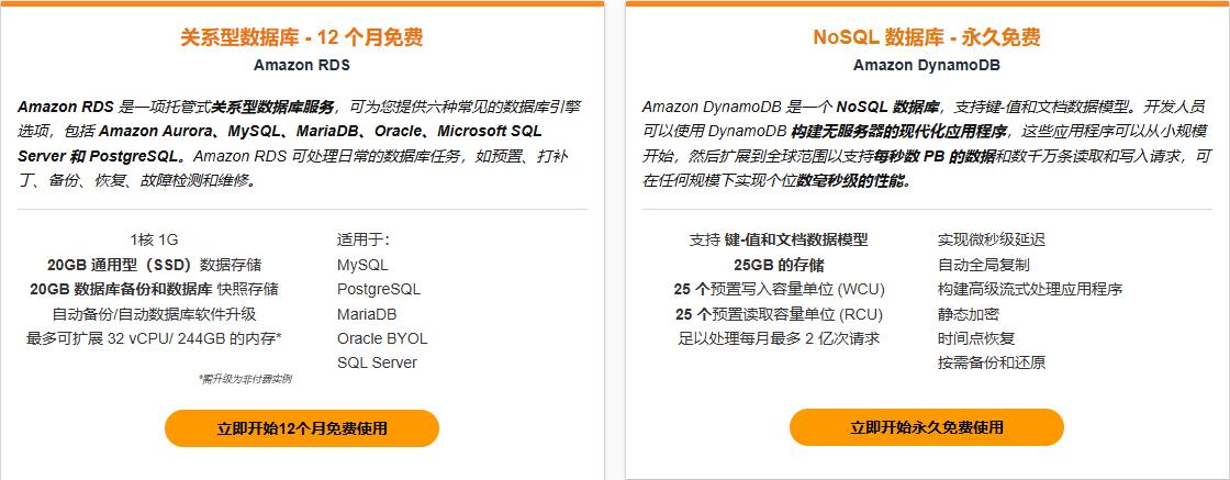 亚马逊云科技年中惊喜福利 2核2G云服务器0元用 100+云产品免费领