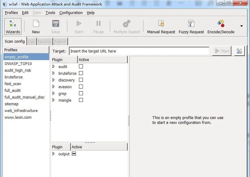 w3af​漏洞扫描工具