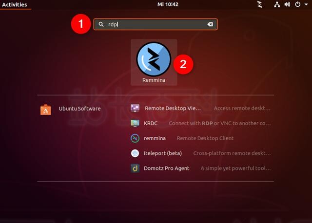 启动Remmina远程桌面客户端