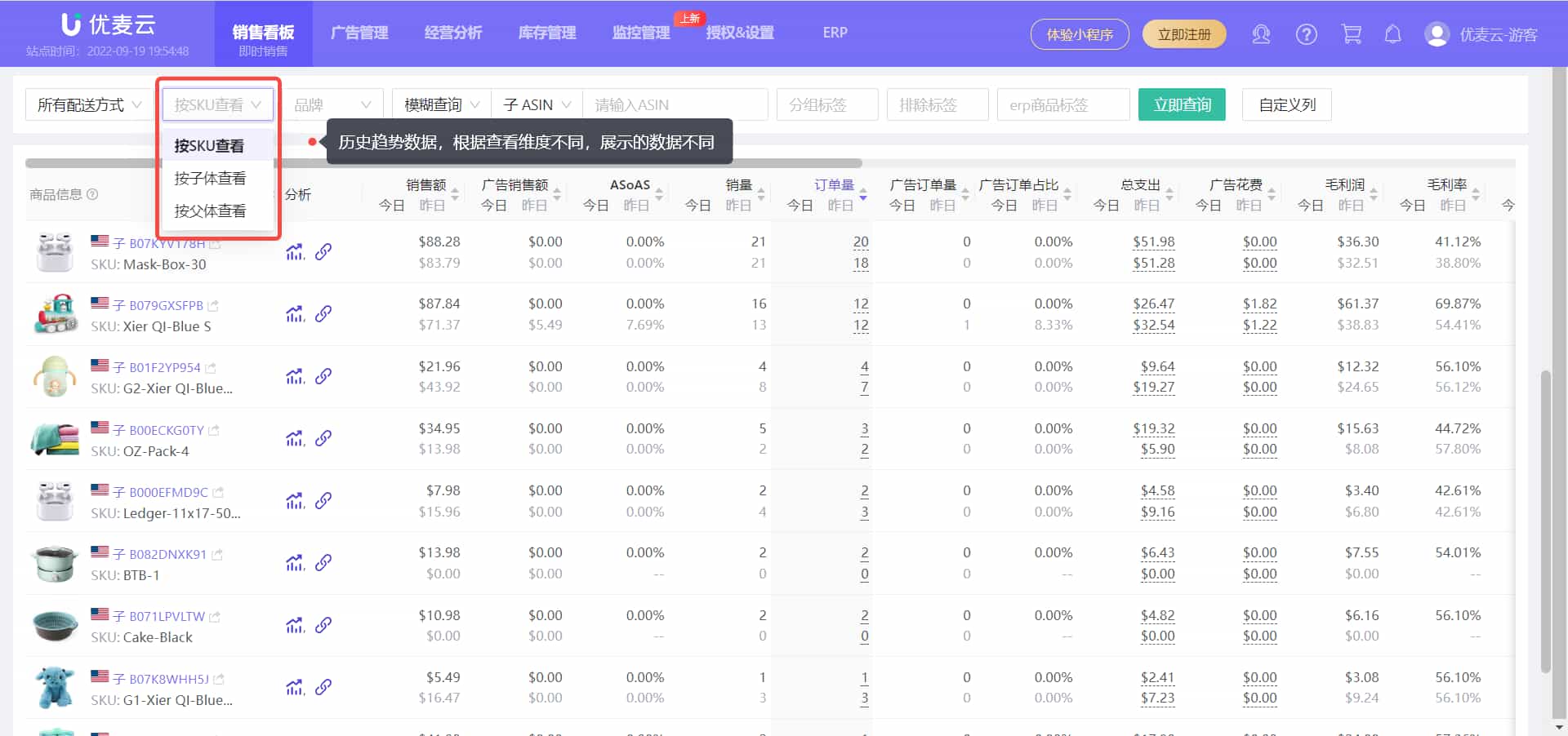 优麦云销售产品