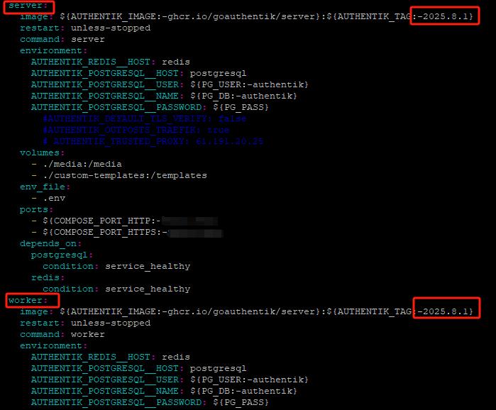 容器化Authentik升级教程