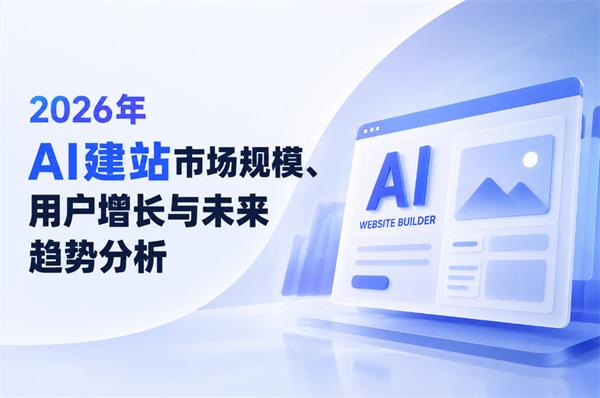 2026年AI建站市场规模、用户增长与未来趋势分析