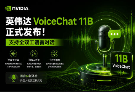 英伟达 VoiceChat 11B 发布