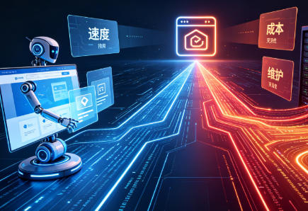 AI网站构建器与手动编码
