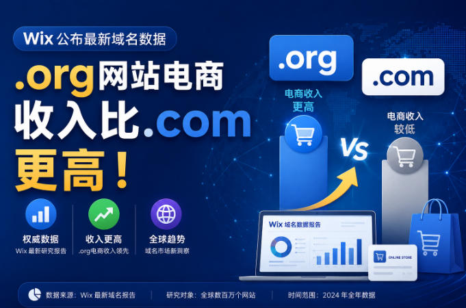 .org网站电商收入比.com更高