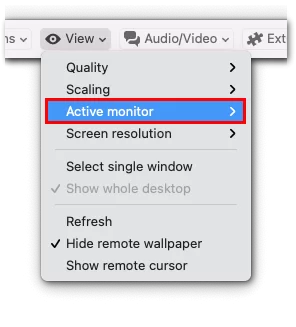 TeamViewer多屏支持