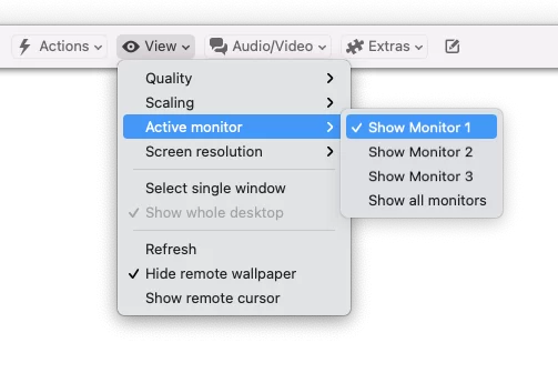 TeamViewer多屏支持