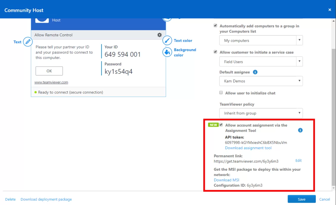 TeamViewer Intune配置