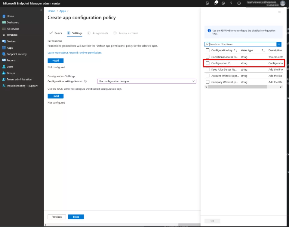 TeamViewer Intune配置