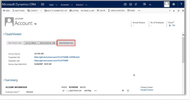 TeamViewer Dynamics集成