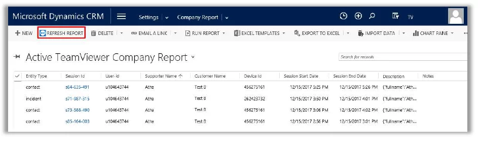 TeamViewer Dynamics集成
