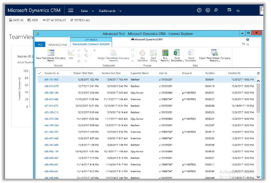 TeamViewer Dynamics集成