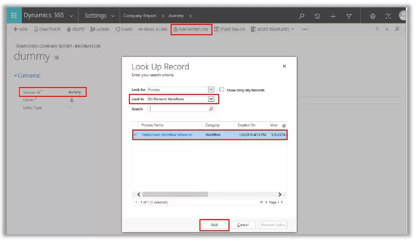 TeamViewer Dynamics集成
