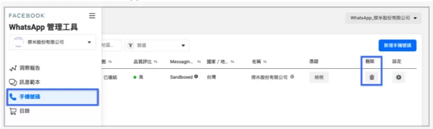 SHOPLINE串接WhatsApp