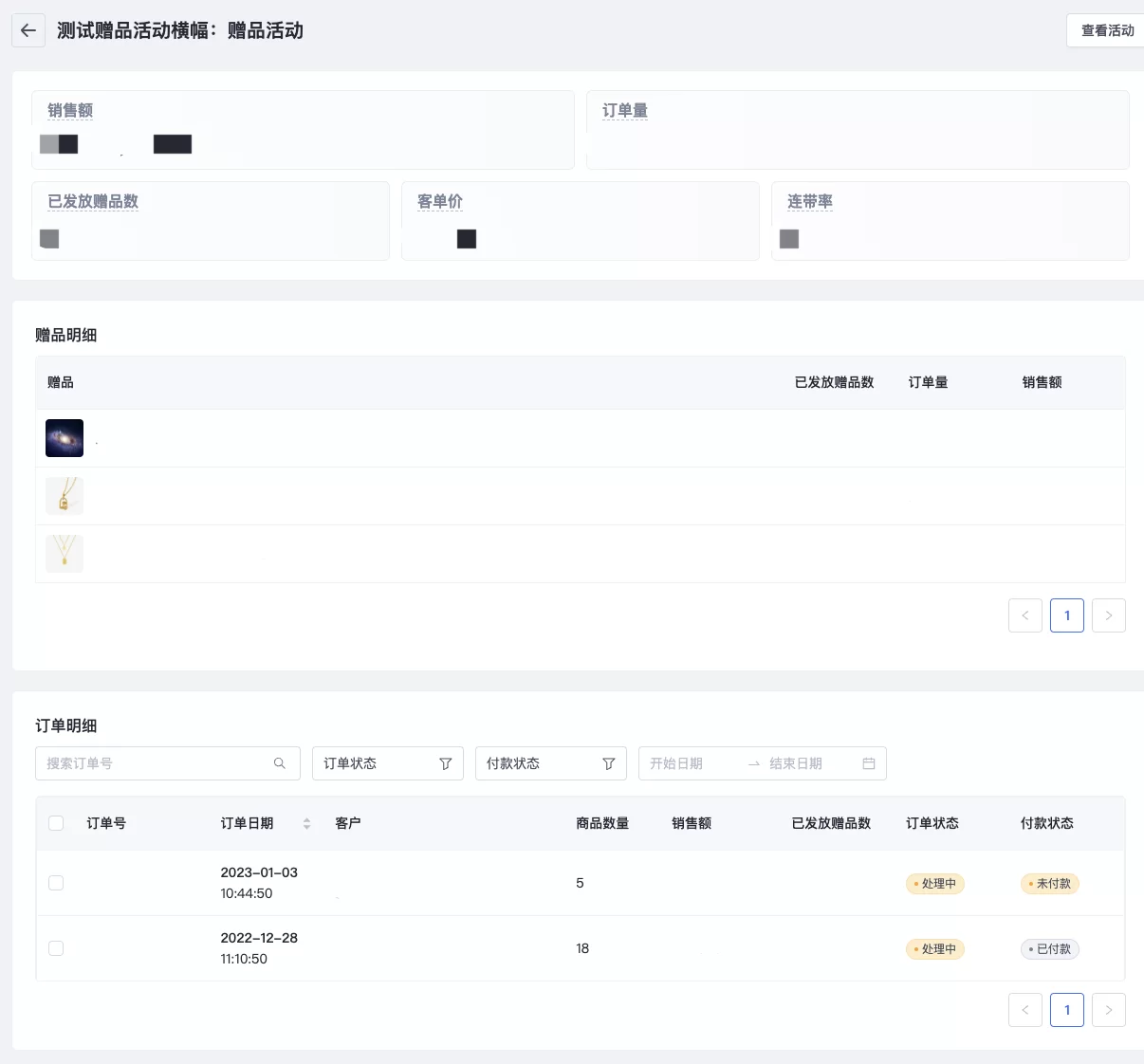 SHOPLINE赠品活动