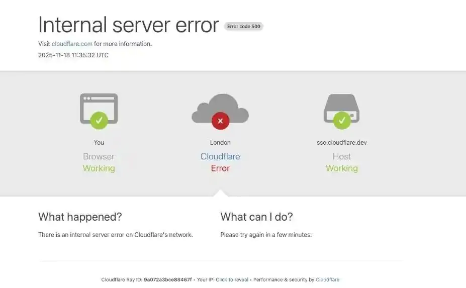Cloudflare突发中断！快速带你了解网络故障详情